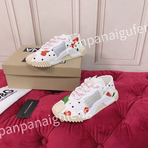 

new vintage casual shoes calfskin reflective sneaker designer mens women sneakers fashion shoes shoe leather trainers, Black