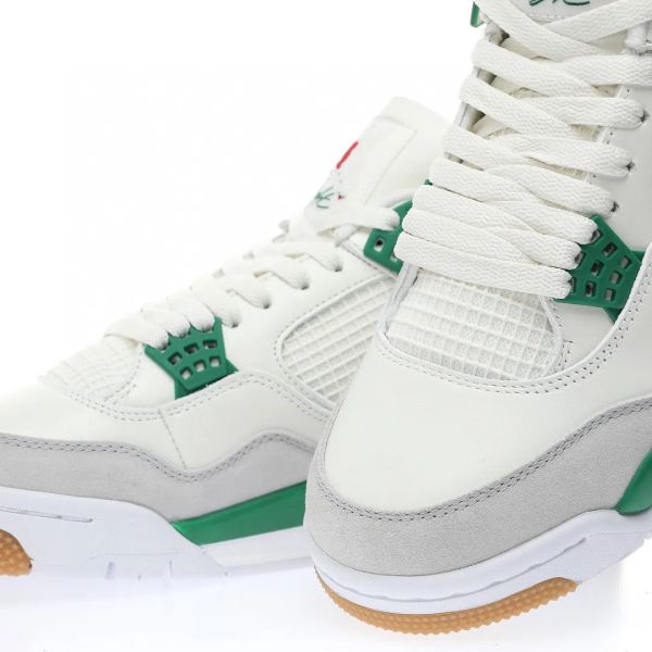 

basketball designer shoes sb jumpman 4 pine green low with original box