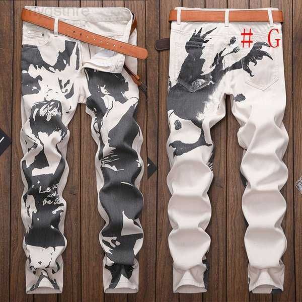 

men skinny jeans floral pant casual slim fit stretch denim jeans for 2zrl1, Blue