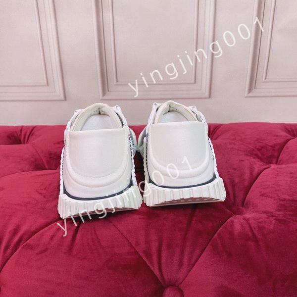 

luxurys designer calfskin casual shoes reflective sneakers vintage trainers fashion shoes lace-up sneaker, Black