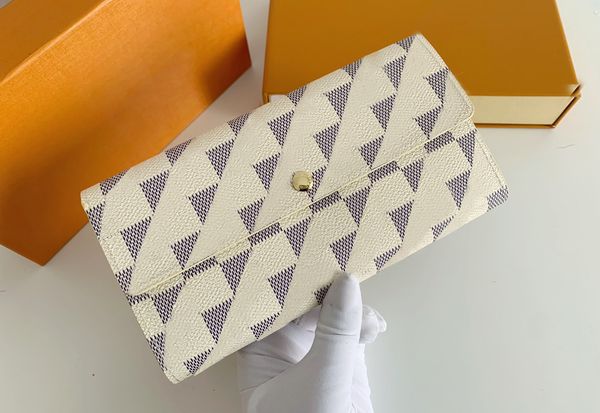 

fashion designer womens wallets luxury cover purses brown flower letter credit card holders ladies long slim plaid money clutch bags with bo, Red;black