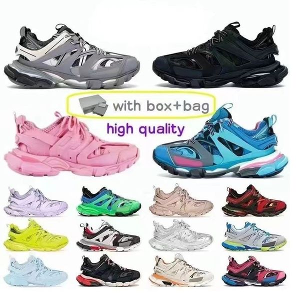 

2023 designer womens mens shoes track 3 3.0 sneakers luxury trainers triple black white pink blue orange yellow green tess.s. gomma tracks s