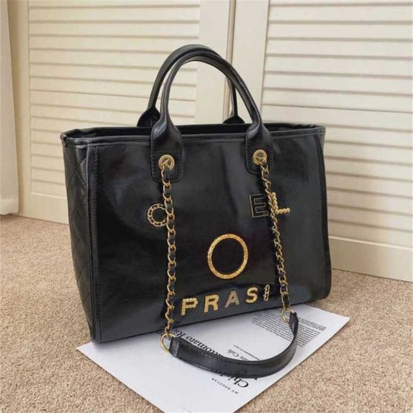 

50% off women's luxury handbags classics beach metal pearl letter badge tote bag small leather large chain wallet 2r1v