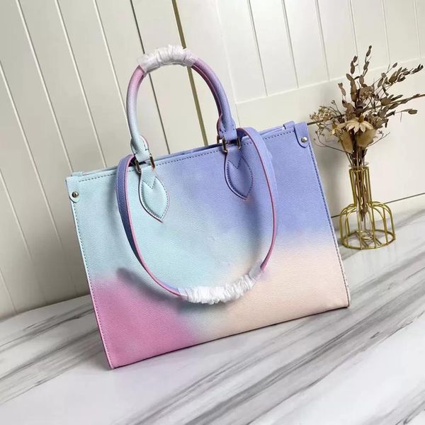 

classic bags womens handbags onthego purse flower tote bag ladies casual tote pvc leather shoulder bags bypj, Black;red