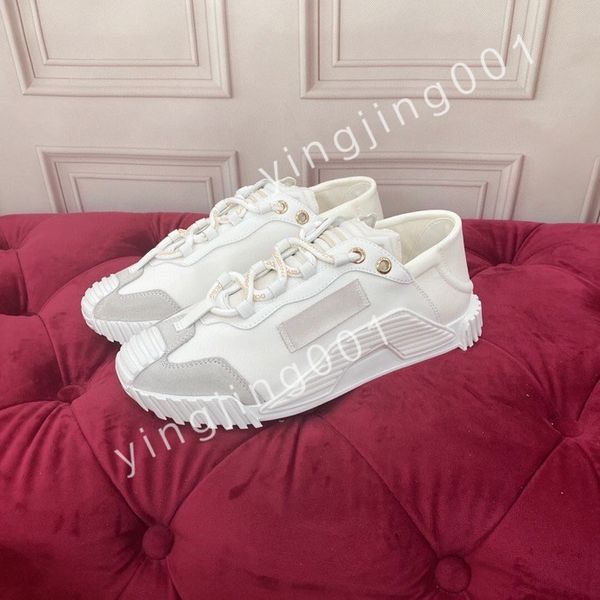 

2023 new designer calfskin casual shoes reflective sneakers vintage trainers fashion shoes lace-up sneaker, Black