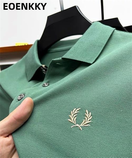 

mens polos summer ropa t shirt for men 100 cotton polo lapel embroidery casual korean luxury brand men clothing 230419, White;black