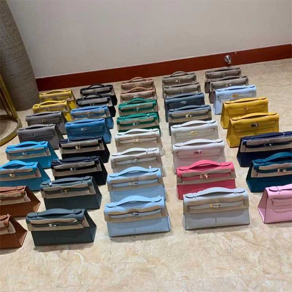 

designer totes herms kellyss bags hand-stitched mini bag generation 22 portable women's bag mini dinner bag handbag swift cow leather p