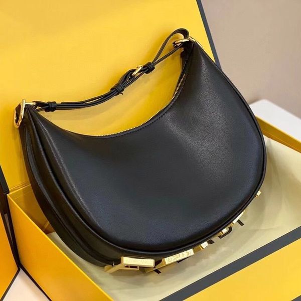 

crescent shoulder sling half moon wallet purse women fending bag underarm bags letter handbag pouch ladies pu leather handbags metal letters