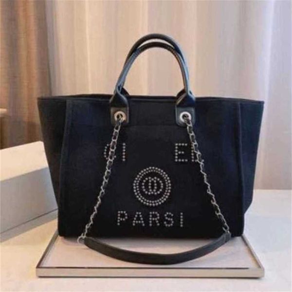 

50% off luxury women's beach classic canvas large capacity bag small chain packs big shopping handbags ls8e