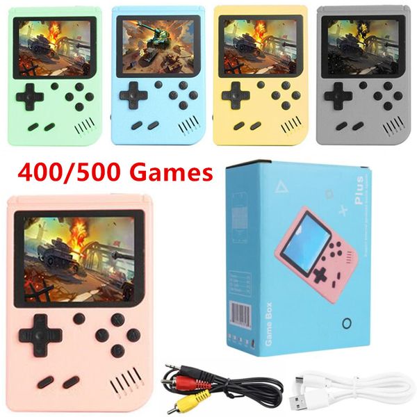 Portable Game Players Mini Handheld Retro Video Game Console 8 Bit 3.0 Inch Colorful LCD Screen Display AV Output Built-in 400/500 Classic Games Player For Kids Gift