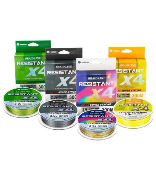 

modern 300m braided fishing line 880lb 4 strands multifilament fishing line for carp fishing equipment super strong pe line h10144713044