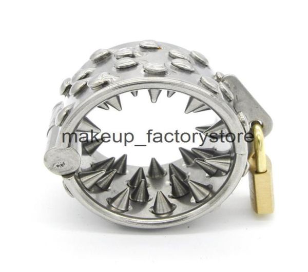 

massage bdsm stainless steel metal male chastity 4 rows teeth penis ring cock lock pendant scrotum testicle toy for men5319526