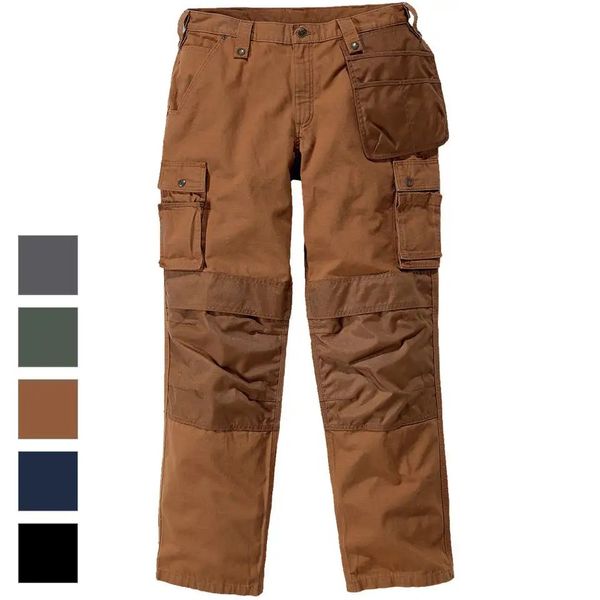 

men's pantscargo trousers multi-pockets work trousers workwear pants men, Black