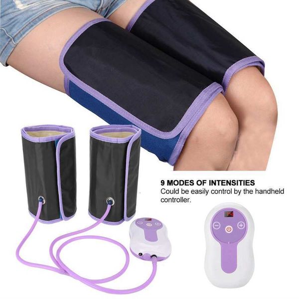 

leg massagers air compression leg massager electric blood circulator 9 gears adjustable leg armwrap calf therapy pain relief massage machine