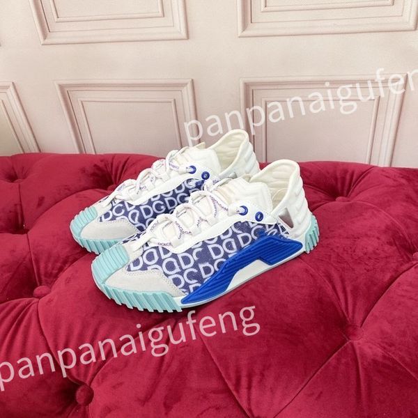 

new designer casual shoes mens vintage trainers sneakers women fashion shoe lace-up platform sneaker, Black