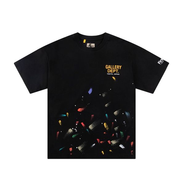 

23ss classic designer tshirt gallersy womens and mens tshirts cotton print letter and cars tees luxury women tshirt, White;black