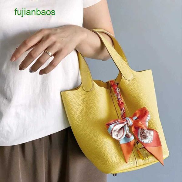 

hemres picotn handbags 2023 new style vegetable basket bag small people's versatile leather large capacity commuter simple and fashiona, Black