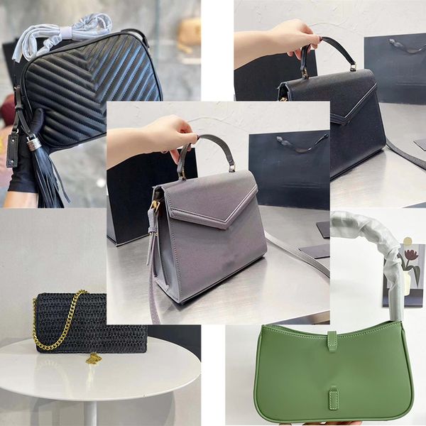

designer bag straw bag leather bags for women fashion designer shopper handbag shoulder bag daily commuter totes two size soft handbags purs