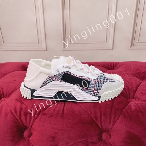 

luxurys designer calfskin casual shoes reflective sneakers vintage trainers fashion shoes lace-up sneaker, Black
