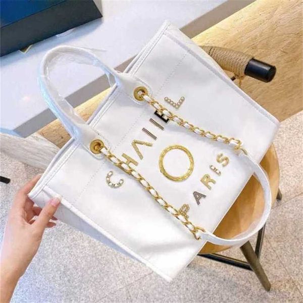 

50% off luxury women's handbags beach metal pearl letter badge tote bag small leather large chain wallet xv3x