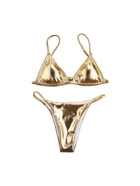 

designer bikini swimsuit womens swimwear 2023 new pure gold bikini separate thong beach bikini womens swimsuit designers bathing suit swim, White;black