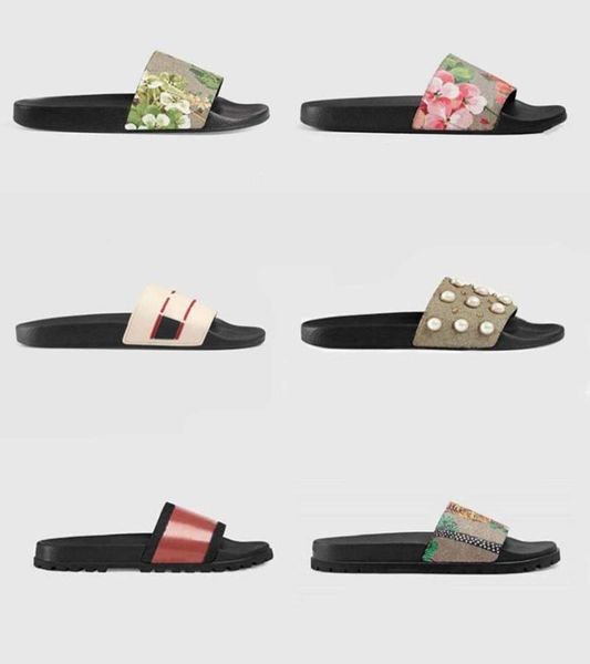 

women039s slippers menswomens paris sliders summer sandals beach slippers ladies flip flops loafers black white re6083369