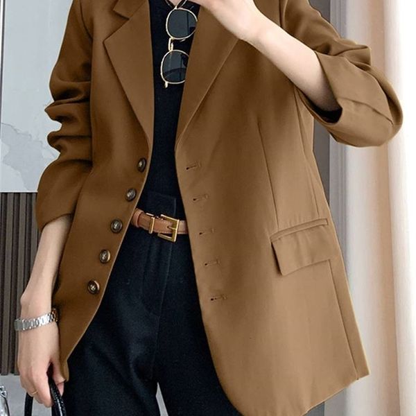 

women's suits blazers oversized women long sleeve blazer casual spring autumn fashion office lady outwear zanzea 2023 solid coats work, White;black