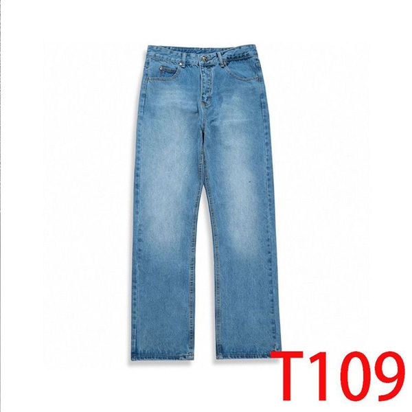 

t109 jeans cotton version new leather cross pants sanskrit letter fashion punk hip hop couple style, Silver