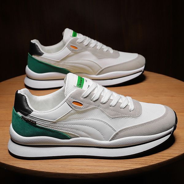 

dress shoes men sneakers breathable running outdoor sport fashion comfortable casual gym mens 230418, Black
