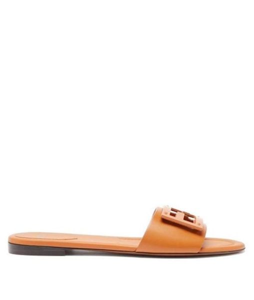 

fbaguette sandals shoes wideband slides flats calfskin leather outdoor women slippers black white red comfort walking eu35422964963