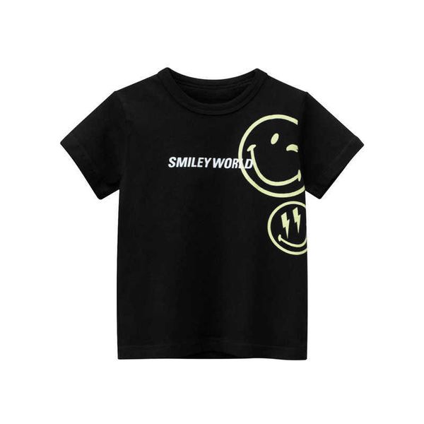 

t-shirts 2-8t toddler kid baby boys girls clothes summer cotton t shirt for childrens short sleeve tshirt black tee outfits p230419, Blue