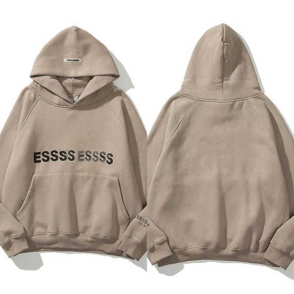 

luxury classics men's tracksuits essss entials sweatshirts letter hoodies men women sportswear hooded pant coat sweater pullover coupl, Black