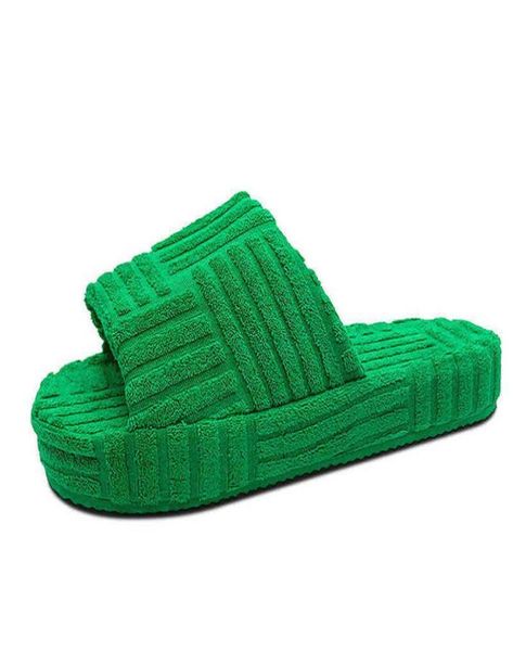 

luxury women slippers embossed cotton women shoes summer thick bottom women slides female slippers outside casual summer flats y221095708, Black