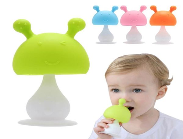 

silicone baby teether for teeth mushroom teether teething toy mushroom baby rattle toy molar soft safety molar gums gift3504282