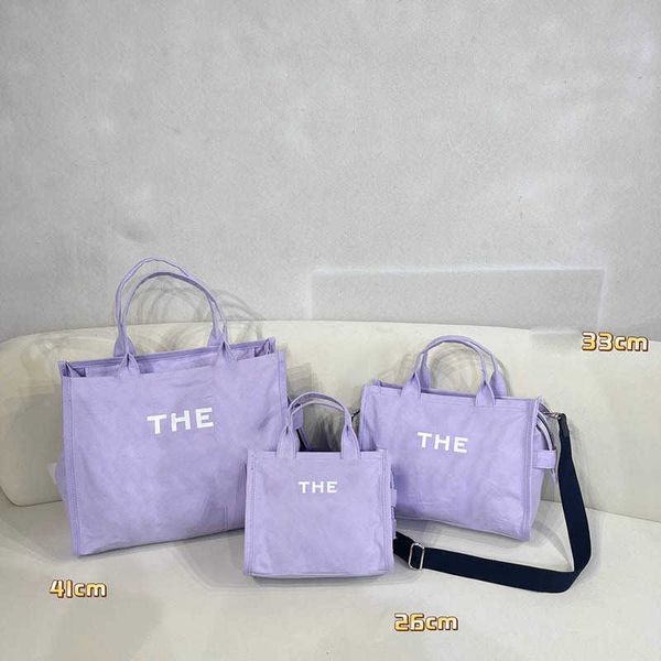 

canvas marc tote bag womens designers handbag 3 size totes women shoulder crossbody bags letter print shopping bags purses 230314
