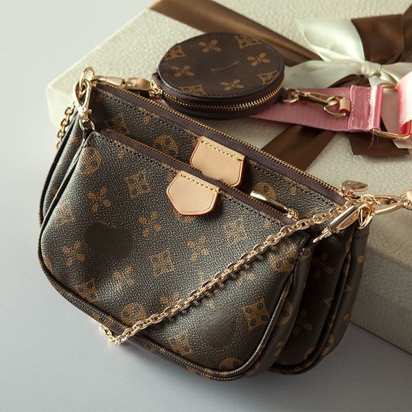 

classic reading flower one-shoulder cross-body women's bag three-piece set mother bag three-in-one 100 women's bag