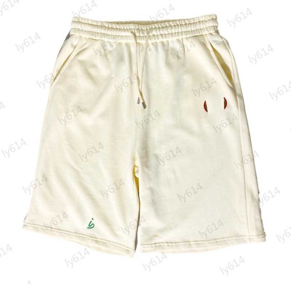 

sports shorts brand letter logo embroidery elastic waist drawstring shorts side webbing design oversize version type loose comfortable short, White;black