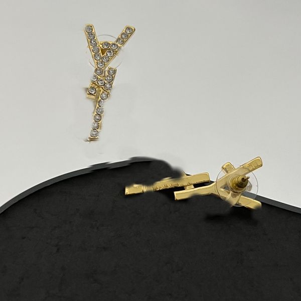 

fashion simple stud luxury brand designers letters stud geometric ysltiy famous women round earring wedding party jewelry ms1c, Golden;silver