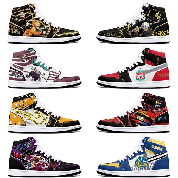 

DIY classics new customized basketball shoes 1s sports outdoor for men women antiskid anime Versatile figure sneakers 36-48 410861