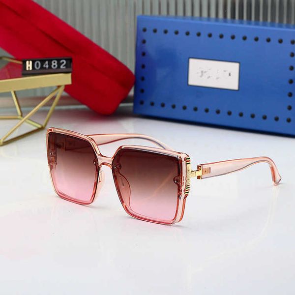 

Fashion g Glasses Letter Luxury Cool Sunglasses Designer 2023 New Women's Box Large Frame Net Red Overseas Male