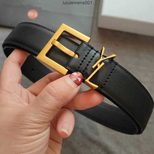 

designer leather belts - 3cm width for women & men with stylish buckle - fashionable waistband for everyday wear, Black;brown