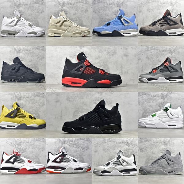 

jumpman 4 4s black cat basketball shoes seafoam craft sail pn dust women mens trainers thunder white oreo military midnight navy bred sneake