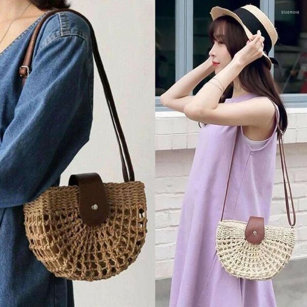 

shoulder bags womens summer boho woven handbag beach bag casual tote straw wicker