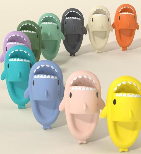 

mens women shark slippers summer home antiskid solid color couple parents kids outdoor cool indoor household funny slippers7241697, Black