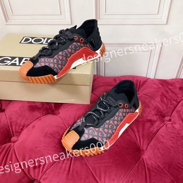 

2023 new fashion shoe designer women leather lace up sneakers color matching black flat sole womens luxury casual shoes, Red;white