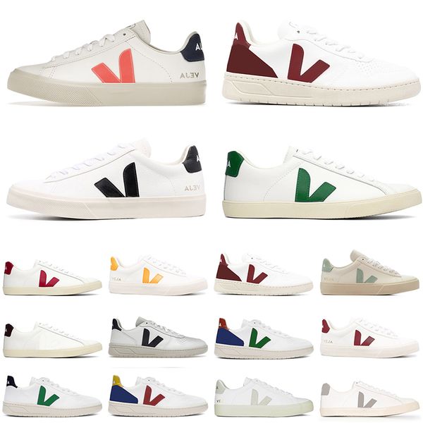 

veja sneakers casual shoes vejas women designer classic white fashion couples vegetarianism style fashion woman mens trainers loafers size e, Black