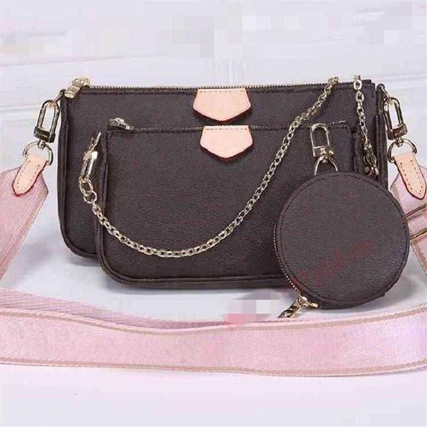 

handbag classic three-piece set removable design shoulder strap multi-color optio247h