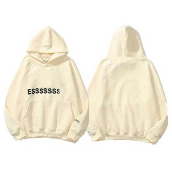 

classics luxury men's tracksuits essss entials sweatshirts letter hoodies men women sportswear hooded pant coat sweater pullover coupl, Black