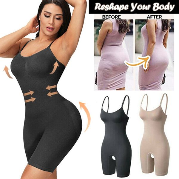 

women's shapers shapewear for women waist trainer full body shaper seamless bodysuit shaper briefer faja tummy control butt lifter 2304, Black;white