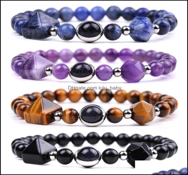 

beaded strands mens beaded bracelets matching orgone pyramid beads for women stone jewelry reiki positive energy gemstone metaphys2478523, Black